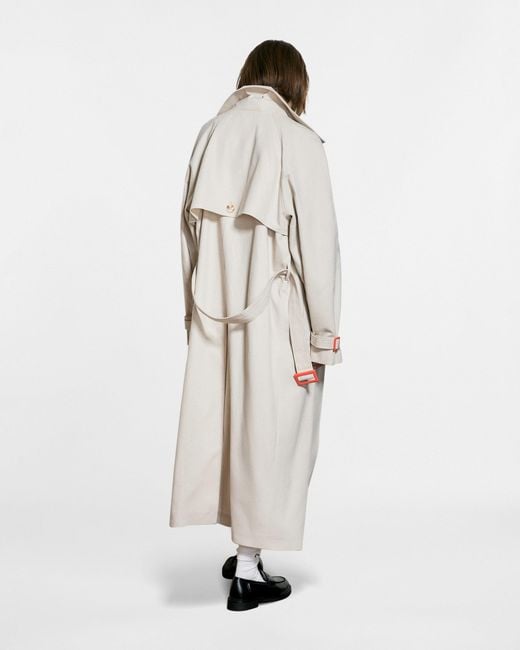 Saint One Co. White Neutrals Idols Trench Coat Sand X Fanta