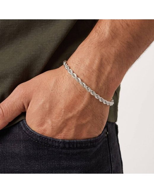 Harfi Metallic Rope Chain Bracelet For for men