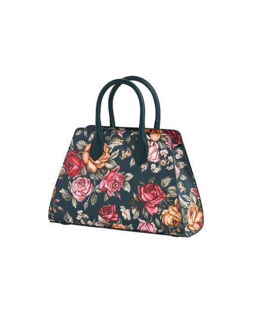 Fable England Multicolor Roses Structured Tote Medium