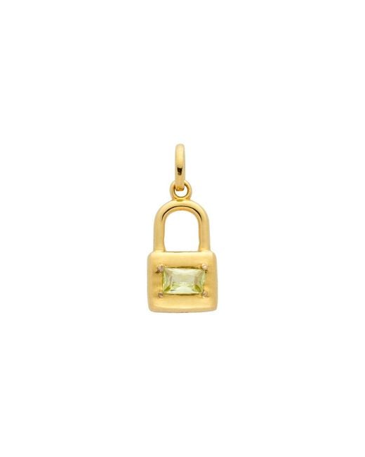 Belinda Jewelz Metallic Peridot Padlock Charm