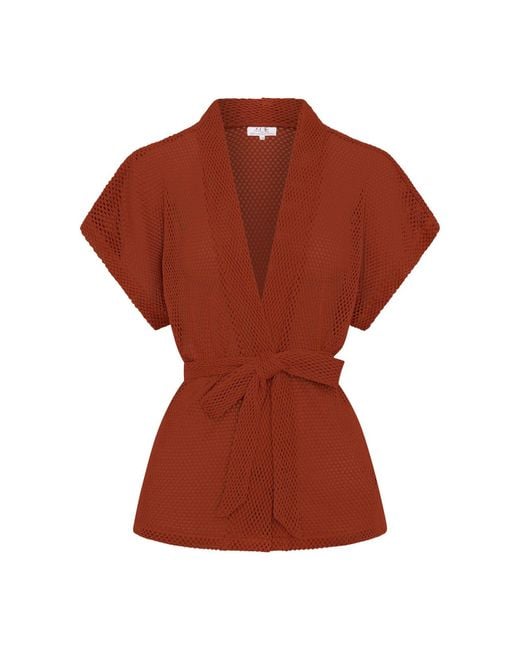 ARMS OF EVE Brown Sardinia Wrap Top