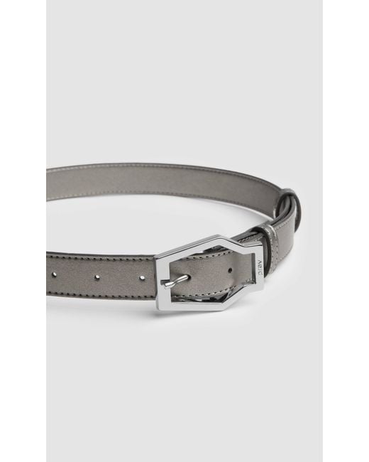 PREVU Gray Karel Belt Midi