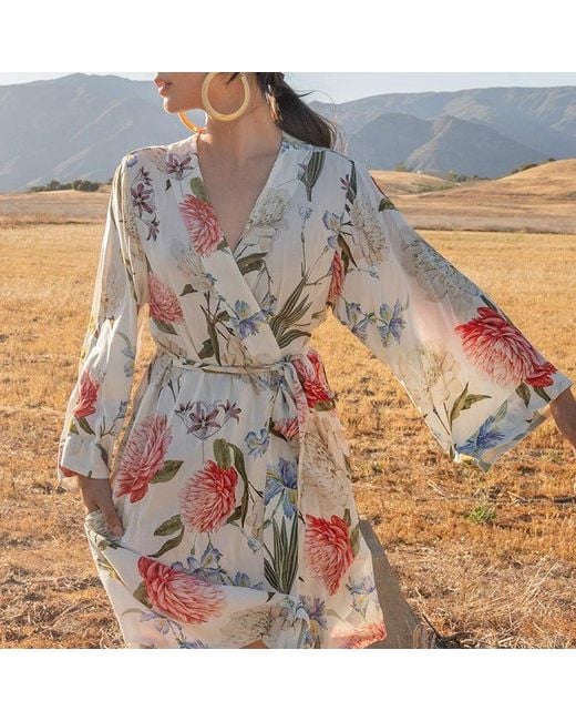 Yumi Kim Red Dream Lover Forever Yours Floral Robe