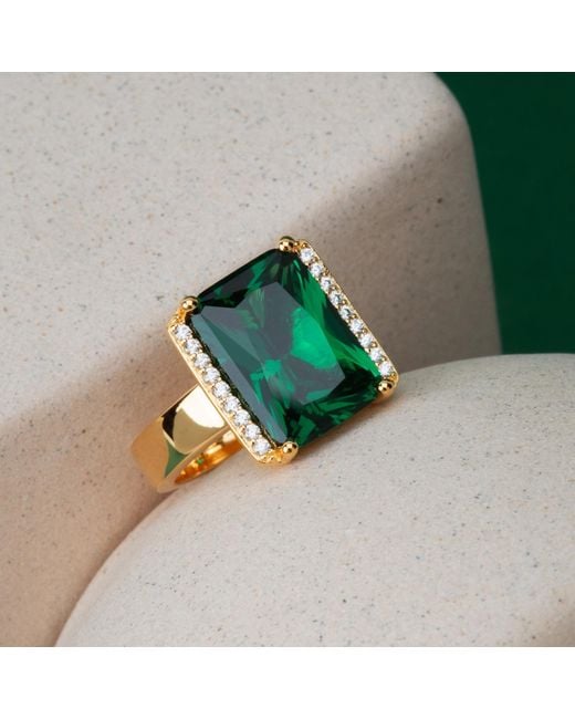 Sif Jakobs Jewellery Green Ring Roccanova Zirconia