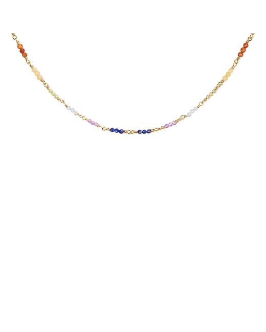 Karma and Luck White Spiritual Healing Chakra Choker Necklace