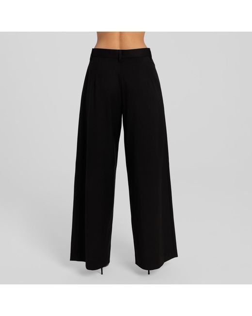 Mandragora Black Straight Leg Trousers Estra