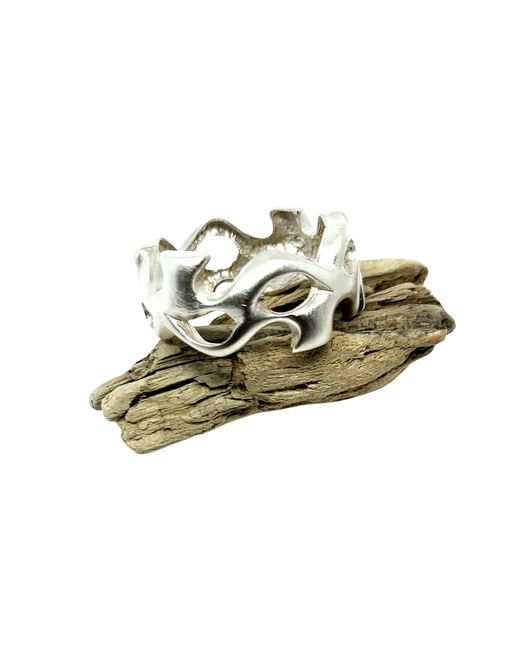 Tg-Jewellery by Tamara Gervasio Metallic Organic Ring For for men