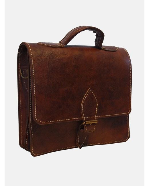 Berber Leather Brown The Casablanca Mini Satchel