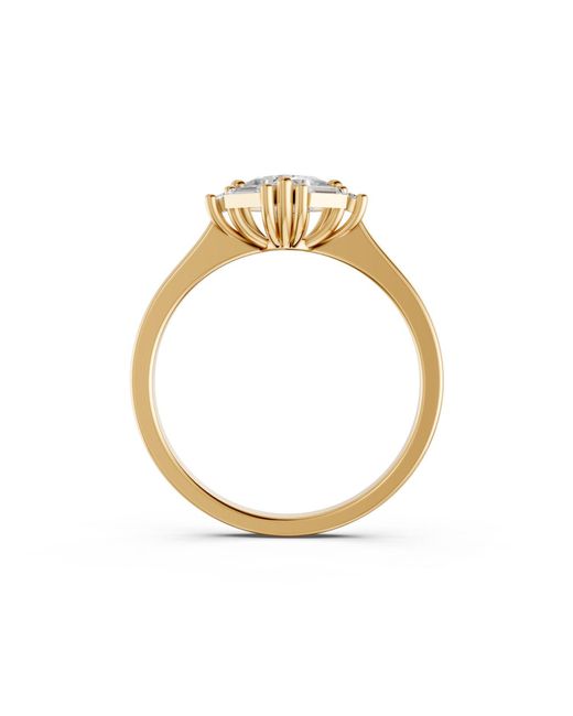 Aya Fine Jewelry Metallic Princess Cut Lab Grown Diamond Engagement Ring