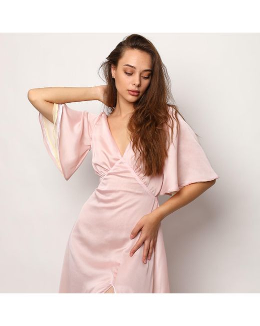 La Musa Pink Pearl Shine Dress