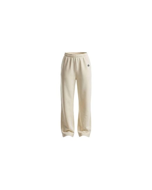 Be Athletica White Varsity Athletica Wide-Leg Pants