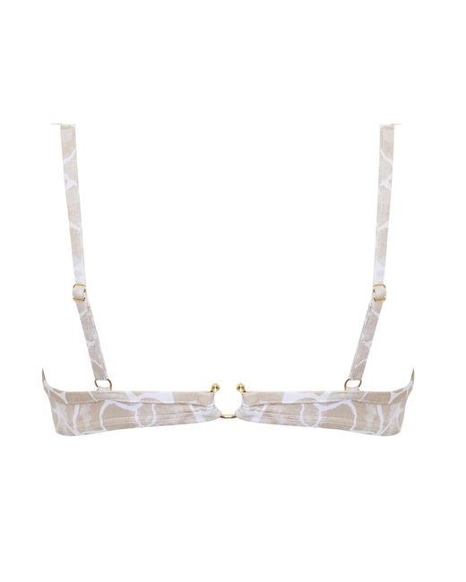 Sophia Alexia Natural Neutrals Sand Pebbles Fiji Bralette Bikini Top