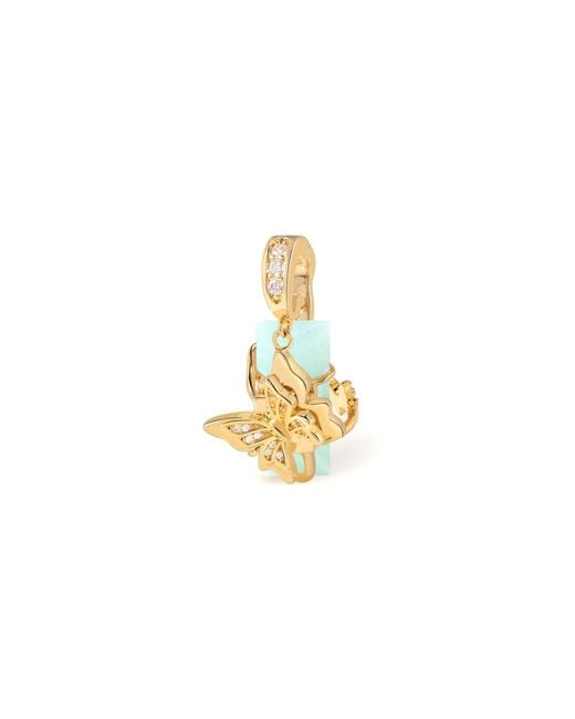 Freqnc Atelier Metallic Twin Butterfly Charm