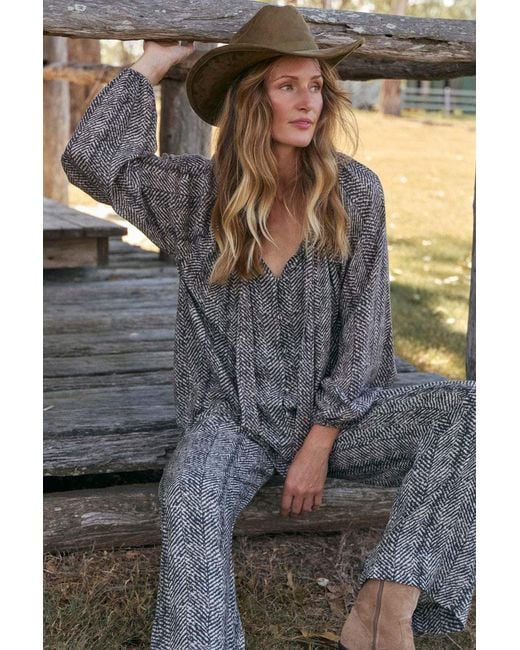 Adrift Clothing Brown Neutrals Marin Pant