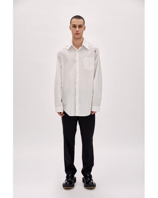Pcfg White Fit Shirt for men