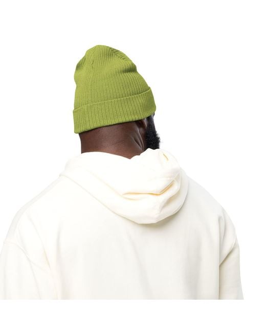 Anchor and Crew Green Leaf Sigma Gen. Organic Cotton Embroidered Beanie