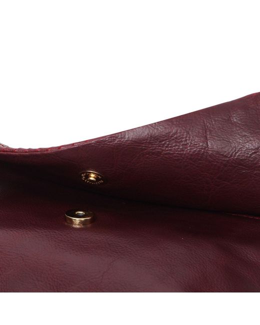 Hides Leather Co. Red Convertible Leather Clutch, Crossbody Iphone&Passport Bag