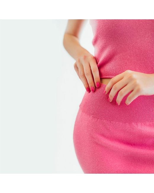 Zenzee Pink Cashmere Mini Skirt
