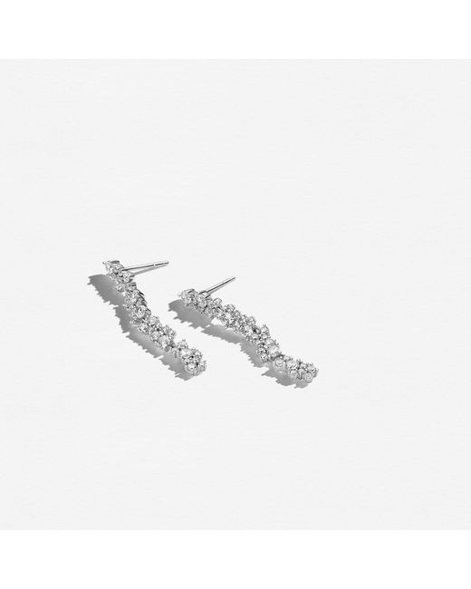 Sif Jakobs Jewellery White Earrings Cristallo Lungo
