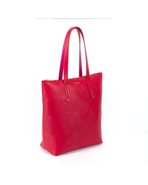 CAMPO MARZIO Roma 1933 Red Cameron Vertical Bag Cherry- Fuchshia