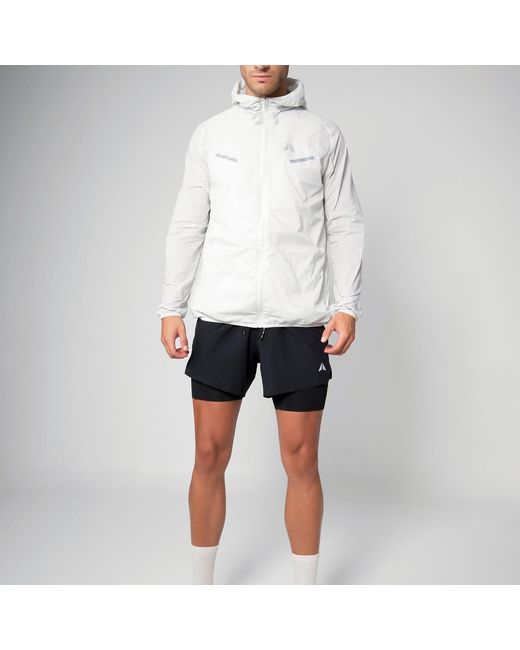 Aora Athletics Gray Ultra-Light Eco-Friendly Windbreaker Jacket For – Lightweight Breathable Water-Resistant Activewear Jacket for men