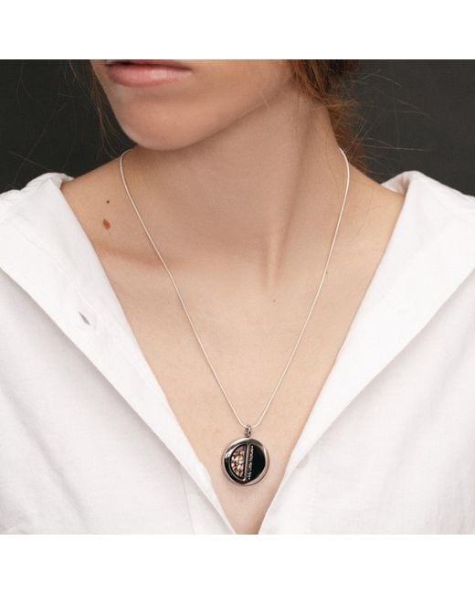 My Little Nature Metallic Necklace With Natural Scottish Heather Flowers