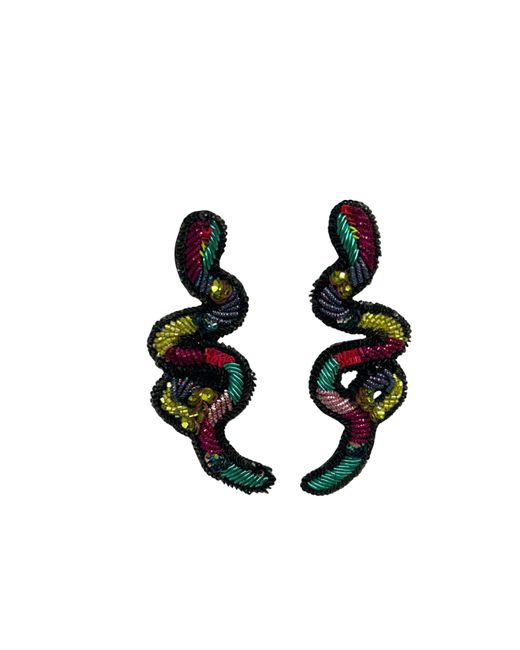 Simitri Black Kaa Earrings