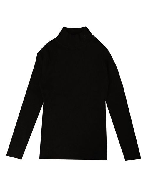 Rave on Trend Black Knit Turtleneck