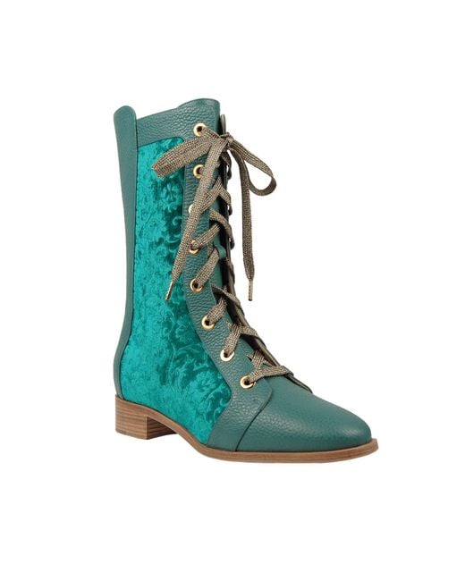 Moon D'elle Green Vespro Boots