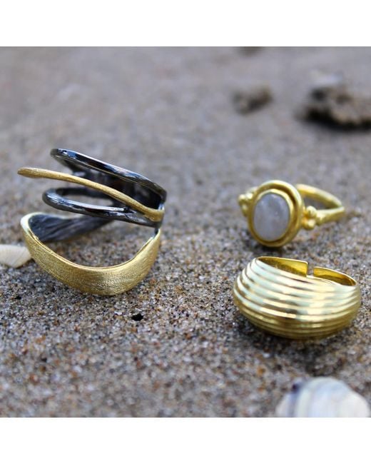 1610Istanbul Yellow Istanbulite Halki Island Vintage Ring