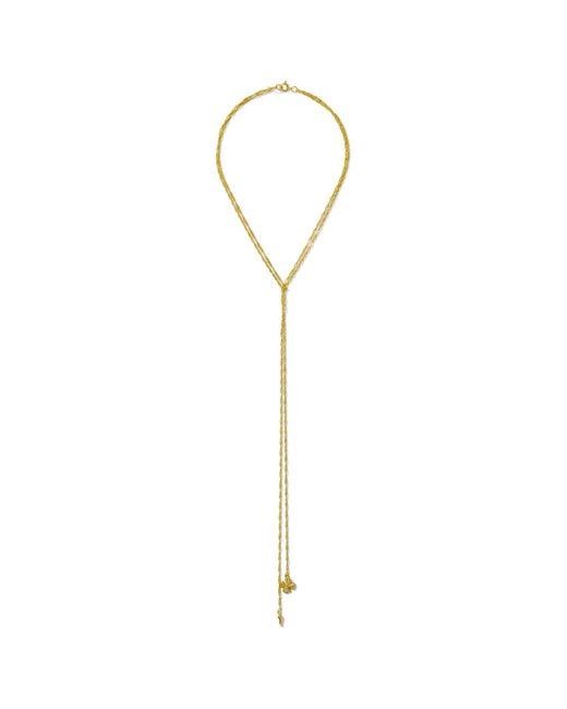Alexie of Athens Metallic Fortuna Tie Lariat