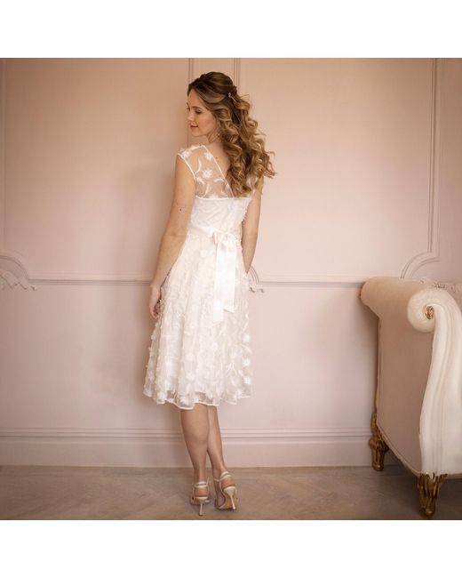 Alie Street London White Melody Midi Lace Wedding Dress
