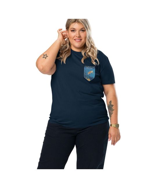 Anchor and Crew Blue Think Ocean Turtle Love The Planet Organic Cotton T-Shirt
