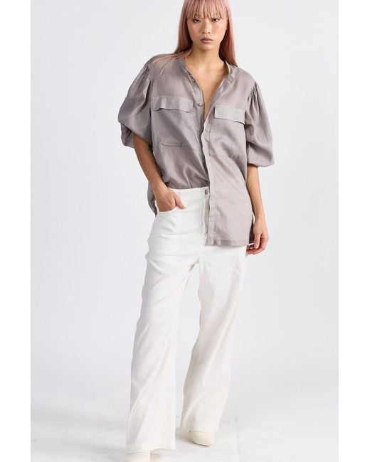 Dref Multicolor Neutrals Santorini Relaxed Shirt