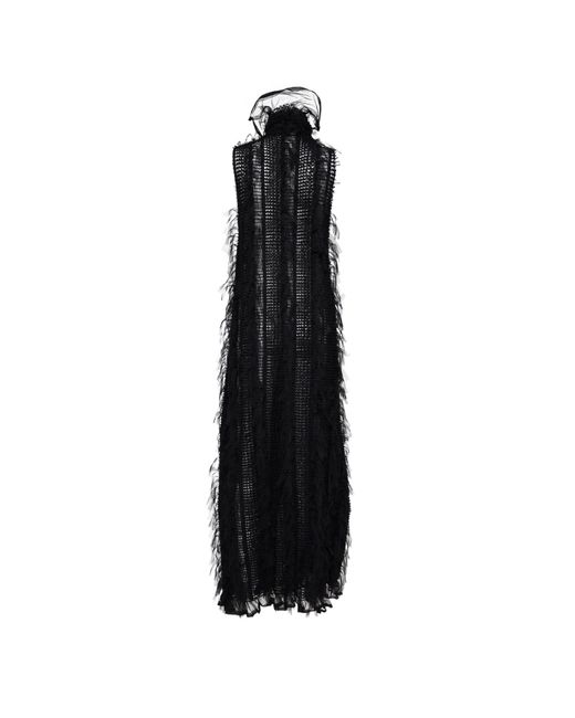 Sarah Regensburger Black Goddess Maxi Dress