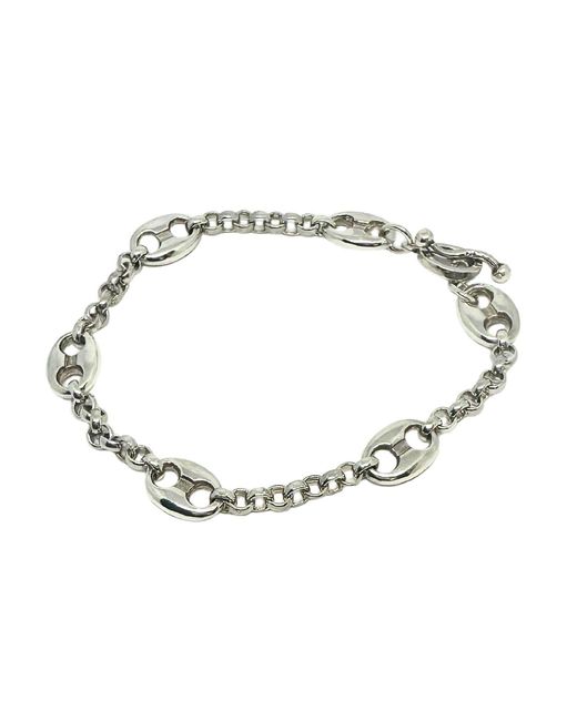 Tg-Jewellery by Tamara Gervasio Metallic Anchor Chain T-Bar Bracelet – Sterling