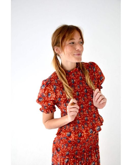 Mind Traveler Red Bruna Lily Top