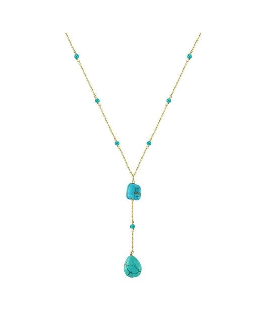 Shaded the Label Metallic Olyssa Droplet Necklace