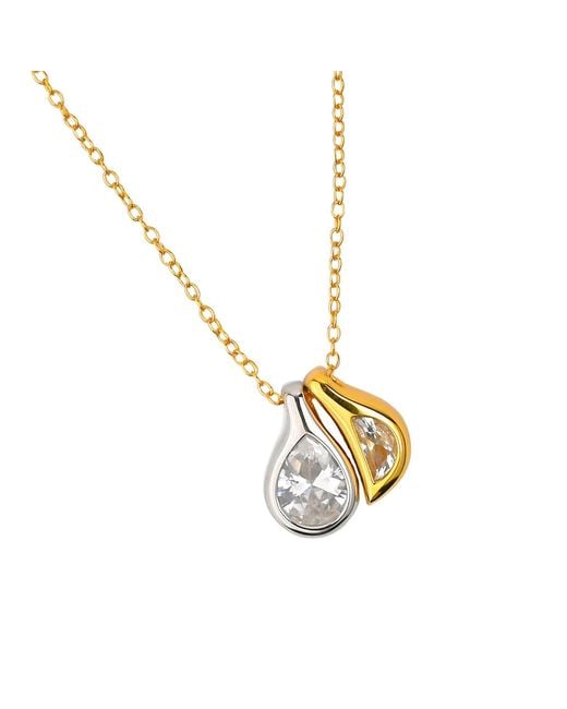 Zynnia Collective Metallic Yin-Yang Pendant Necklace