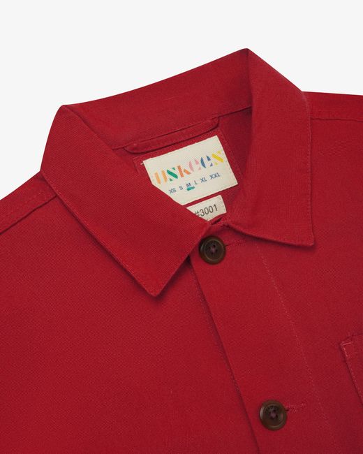 Uskees Red Overshirt for men