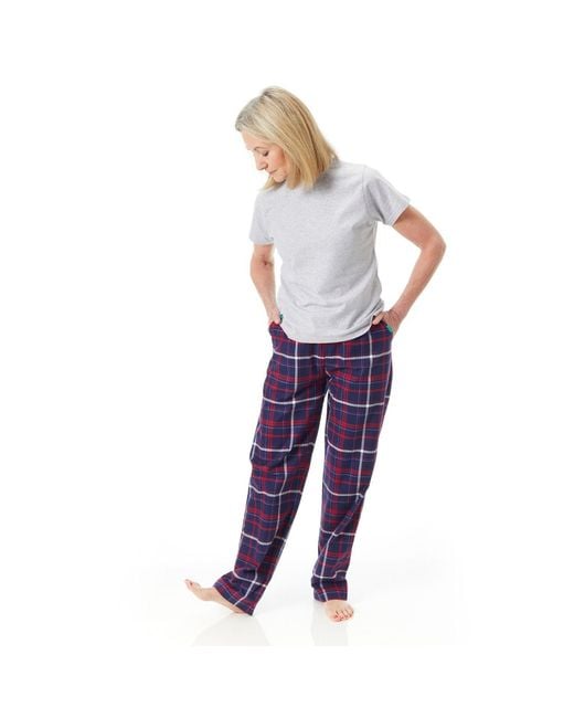 Lounge Blue Soft, Breathable Organic Brushed Cotton Loungewear Trousers