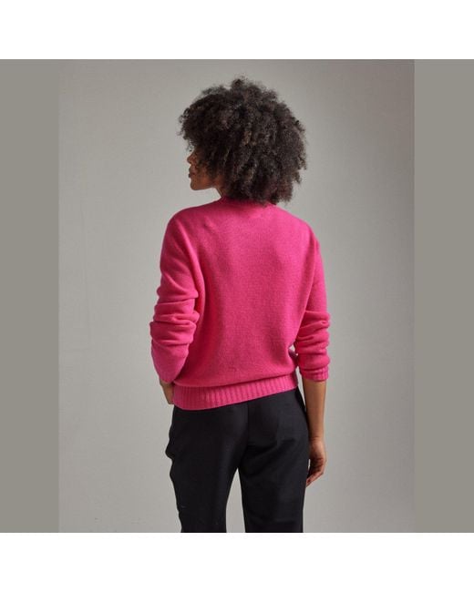 Salts Pink Lofty Knit Crew Neck Sweater