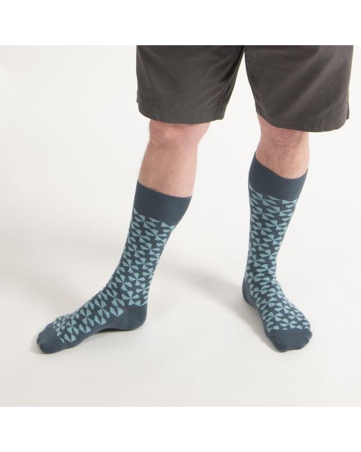 Peper Harow - Made in England Blue Windmill Socks – Bundle for men