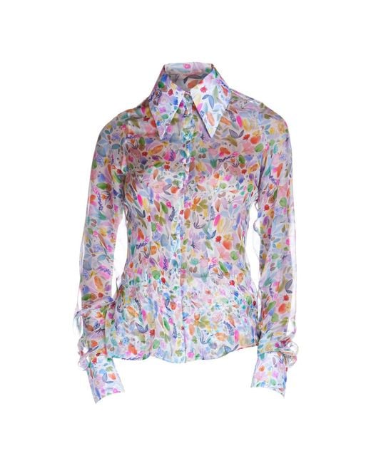 Sofia Tsereteli Multicolor Chiffon Shirt