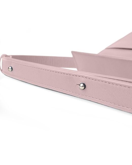 godi. Pink The Christy Handmade Adjustable Leather Shoulder Bag