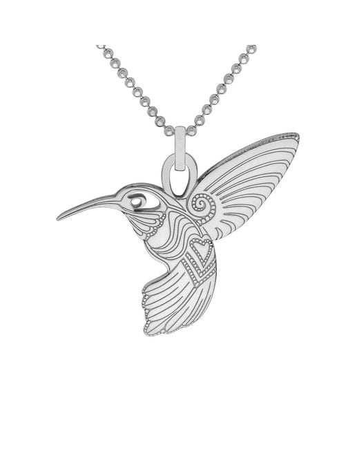CarterGore Metallic Large Hummingbird Pendant Necklace