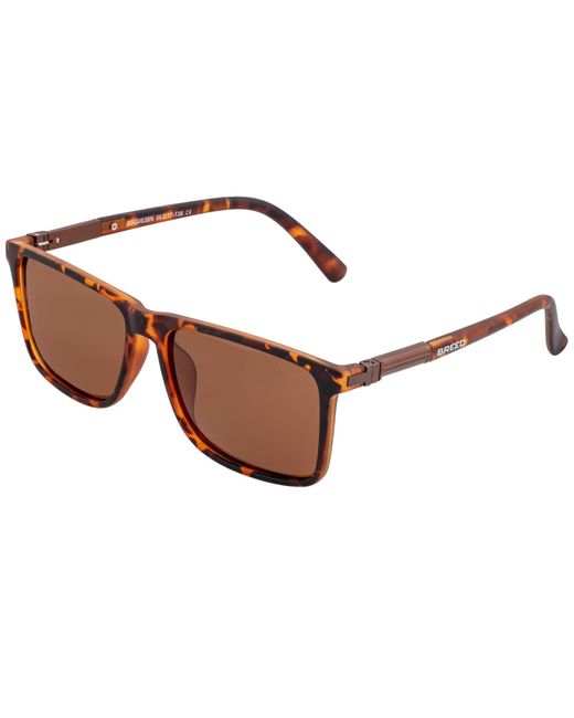 Breed Brown Caelum Polarized Acetate Rectangular Sunglasses for men