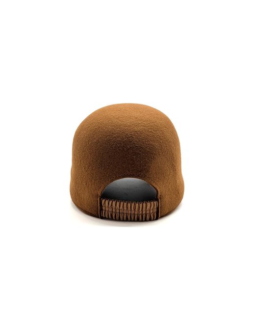 DORIA 1905 Brown Wool Felt Baseball Cap for men