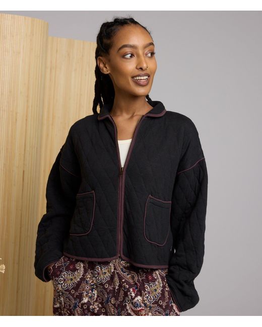 Known Supply Black Elderberry Quilted Jacket