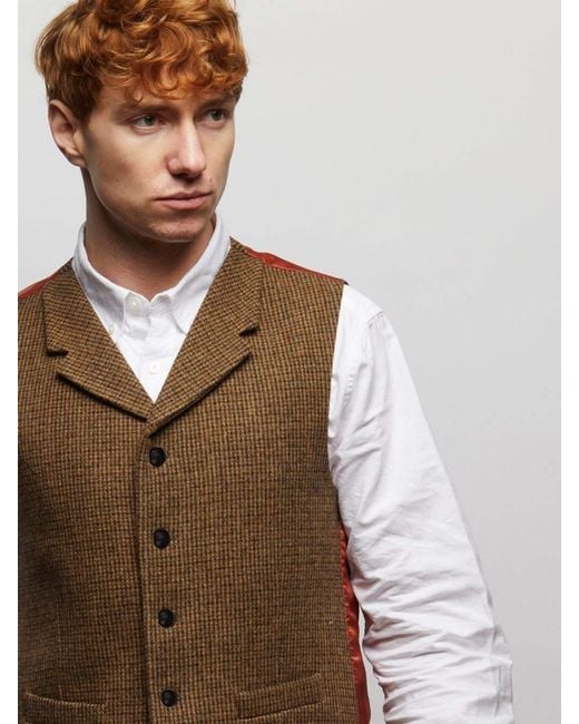 Guards London Green Sherwood Tweed Wool Waistcoat for men